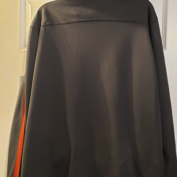 Gray & orange starter zip up jacket large - Picture 4 of 4